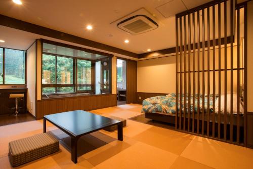 O zonă de relaxare la Yuzawa Grand Hotel