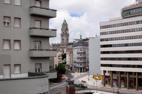 Vista general de Oporto o vista desde la casa de huéspedes