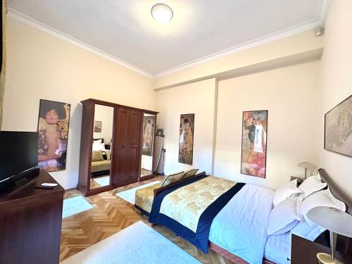 Cama ou camas em um quarto em Premium Timisoara