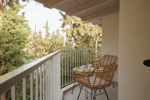 A balcony or terrace at CICADA HOTEL