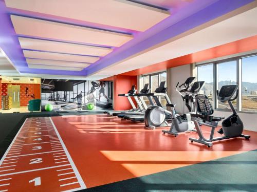 Fitnesscenter och/eller fitnessfaciliteter på Mercure Muscat