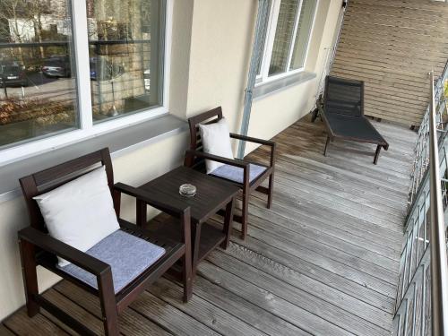 Un balcon sau o terasă la Aparthotel Parsberg GreenDesign