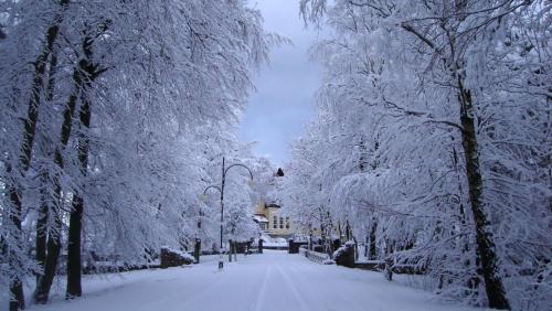 Zamek Łeba Resort & Spa durante el invierno