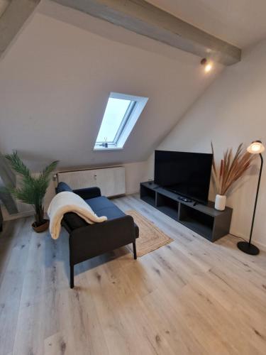 Prostor za sedenje u objektu zum Grundbach App8 Bleser Appartements