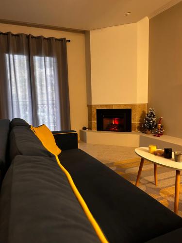 O zonă de relaxare la Grand View Suites Meteora