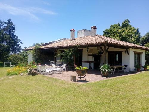 Um jardim em Casa de campo