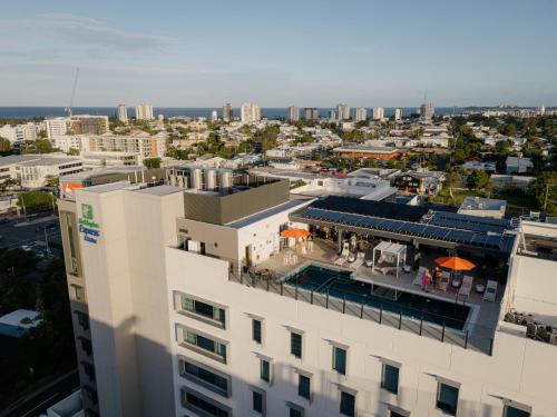 Uma visão geral de Maroochydore ou uma vista da cidade tirada do hotel