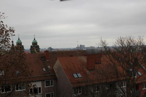 Una vista general de Núremberg o una vista desde la ciudad tomada desde el hotel