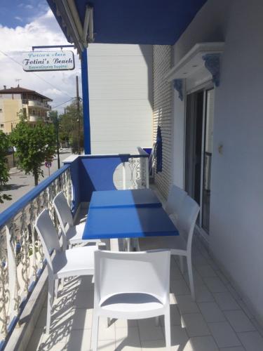 Balkon oz. terasa v nastanitvi Fotini's Beach