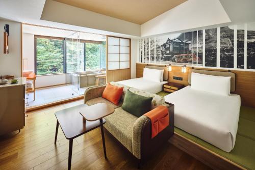 Кровать или кровати в номере Hotel Indigo Hakone Gora, an IHG Hotel