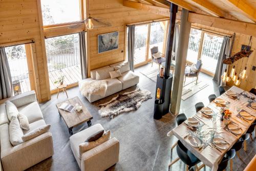 Зона вітальні в Chalet Ciscana Chamonix MontBlanc