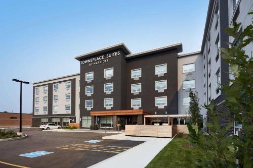 a rendering of the front of a hotel at TownePlace Suites by Marriott Hamilton in Hamilton