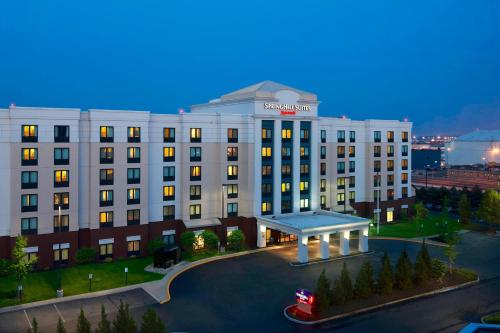 a rendering of a hotel building with a gazebo at SpringHill Suites by Marriott Newark International Airport in Newark