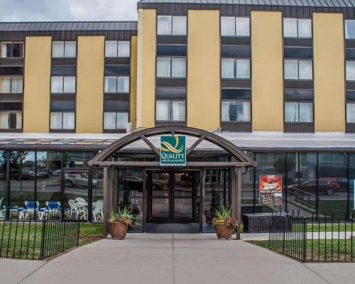 a building with a sign in front of it at Quality Hotel & Suites At The Falls in Niagara Falls