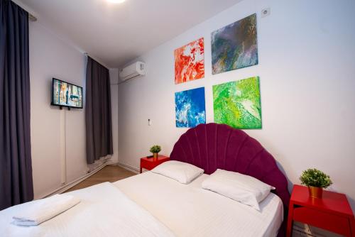 Krevet ili kreveti u jedinici u okviru objekta Budget Accommodation