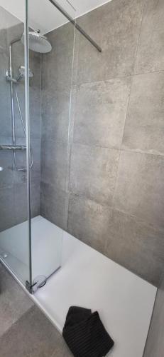 Salle de bains dans l'établissement Ferienwohnung Alpenflair mit Pool und Sauna & direkt am Skilift