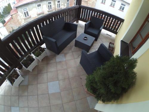 Un balcon sau o terasă la Hotel Atrium