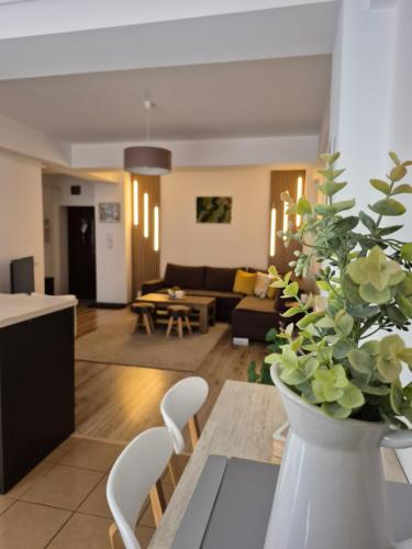 Кът за сядане в Angel apartament