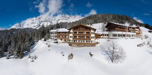 Hotel Bergheimat durante el invierno