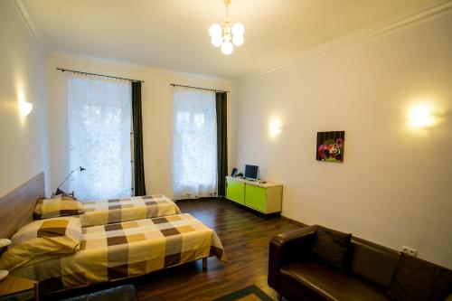 Ліжко або ліжка в номері Apartament na Starówce