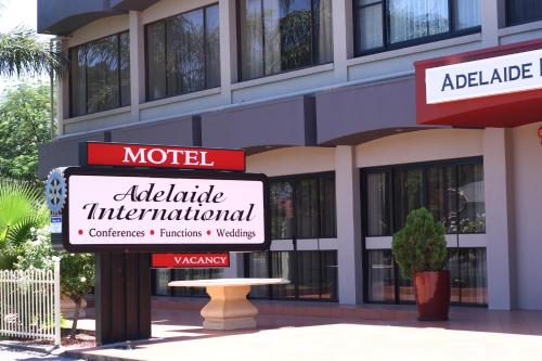 Certificat, premi, rètol o un altre document de Adelaide International Motel