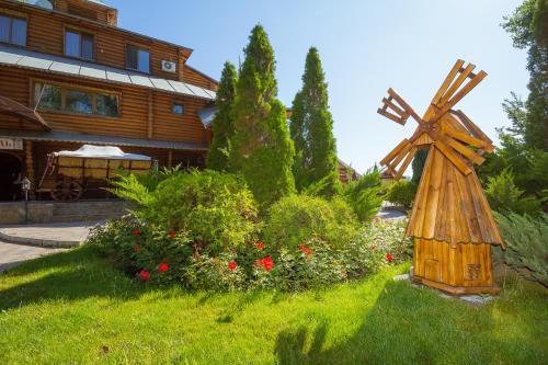 Vonkajšia záhrada v ubytovaní Hutor Hotel