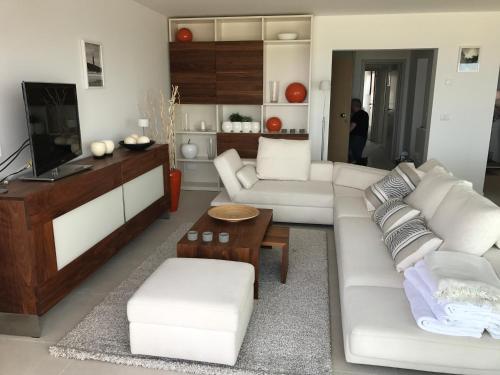 Χώρος καθιστικού στο De Haan - Apartment Silverbeach