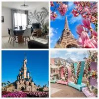 Disney, sunny comfortable 2 bedrooms family apartment, 8 pers, wifi, NETFLIX, hotel em Chessy