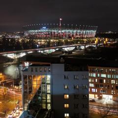 Apartment Ludna, 14th floor with Great View, next to PGE Narodowy Stadium, Torwar & Vistula river by WarsawSkyLine Apartments