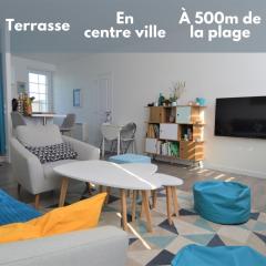 Appartement moderne avec terrasse à 500m de la mer