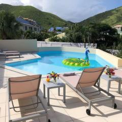 Beautiful suite S15, pool, next to Pinel Island