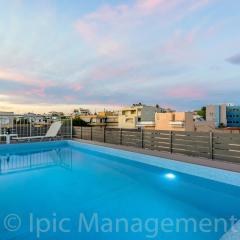 City center apartment with ROOFTOP swimming pool