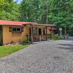 Vintage Creekside Cottage with Hot Tub and Grill!