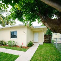 New house on the block near Miami Airport.