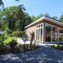 Modern chalet with AC, located at a playground