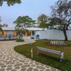 SaffronStays Kairos Zeus, Karjat - Greek style pool villa near Camp Max