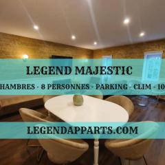 Legend Majestic - 3 chambres - Parking privé GRATUIT - Centre Ville - Quai de Saône - Gare - fibre