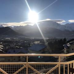 Appartement vu sur mont blanc