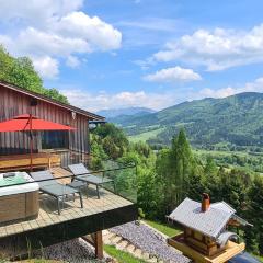 Ruhige Bergvilla in Alleinlage am Mondsee mit Seeblick Bergblick und Whirlpool