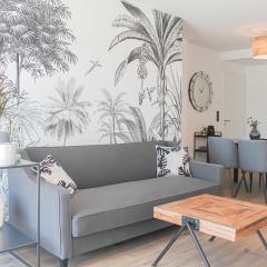 Tropical Apartment - für Freunde & Familien, stadtnah, Parkplatz, E-Ladestation, Gitterbox für Fahrräder, Fitnessstudio, digitale Gästemappe mit Restaurant- und Unternehmenstipps