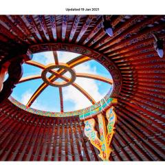 Colourful Mongolian Yurt enjoy a new experience