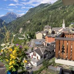 Bel appartement 2.5 pièces avec balcon, magnifique vue sur le glacier des Grands