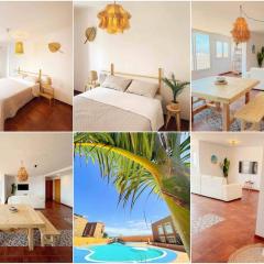 Apartamento Casa Bamboo Corralejo, espacioso, piscina y parking