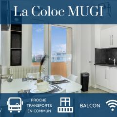 HOMEY LA COLOC MUGI - Colocation haut de gamme - Chambres privées - Balcon - Wifi et Netflix - Proche transports commun