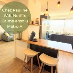 Magnifique cocon - Métro A République - 2 belles chambres avec dressings - WIFI gratuit - Netflix - Au calme absolu - Lumineux - Jardin arboré partagé dans la résidence