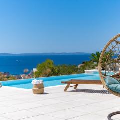 NEW! Seaview Villa Nocturno with 4 en-suite bedrooms, private 35smq infinity pool with hydromassage