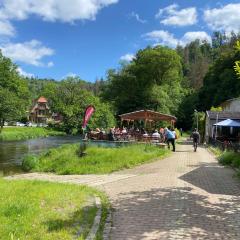 Pension Sternschnuppe, Treseburg Harz, unmittelbar am Wasser