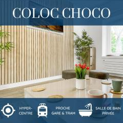 LA COLOC CHOCO - Belle Colocation en hypercentre / 5 chambres privées / Salle de bains privative / Proche Gare et Tram / Wifi et Netflix