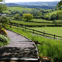 Barley Cottage - 5* Cyfie Farm with log burner and private covered hot tub