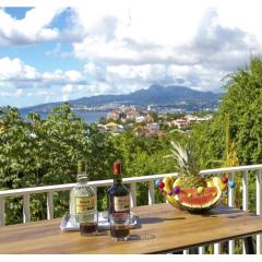 Anthurium, Superbe haut de villa F3 proche plage, Anse Mitan